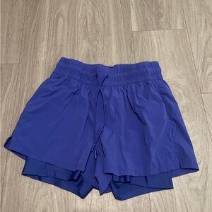 Spyder Women's Layered Athletic Shorts — Royal Purple